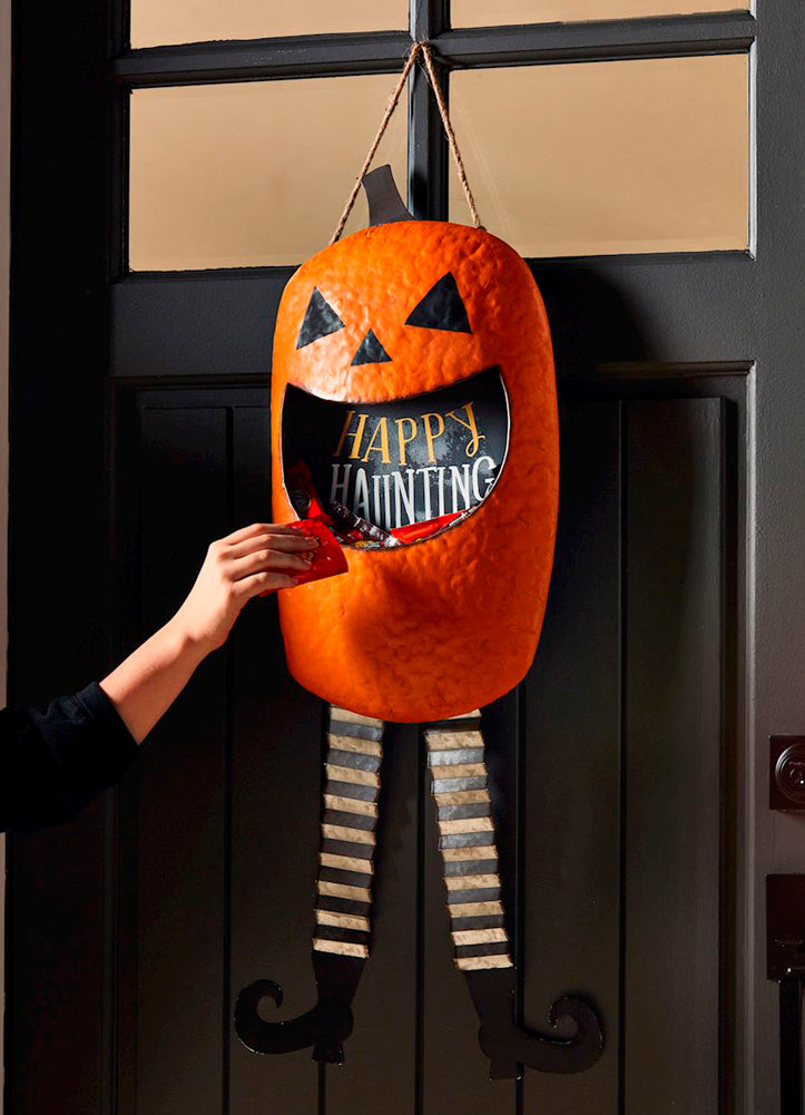 Pumpkin Candy Door Hanger by Mud Pie