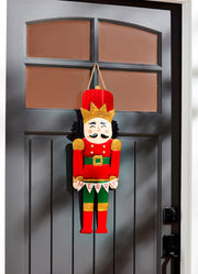 Tin Nutcracker Door Hanger by Mud Pie