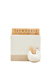 Farm Napkin Toothpick Holder by Mud Pie