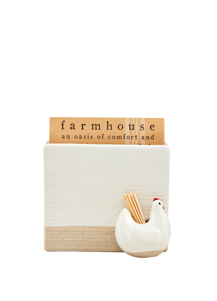 Farm Napkin Toothpick Holder by Mud Pie