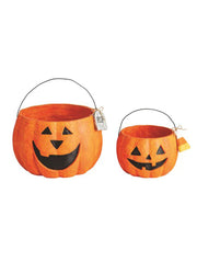 Mache Pumpkin Treat Buckets by Mud Pie