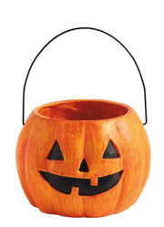 Orange Mini Paper Mache Bucket by Mud Pie