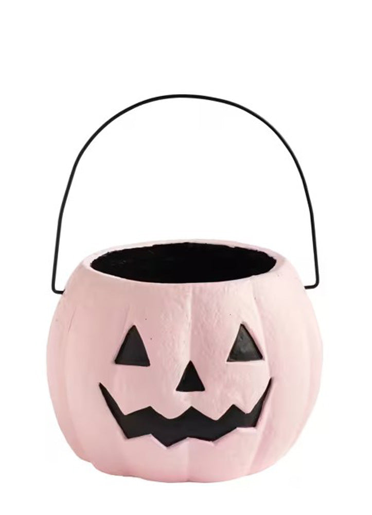 Pink Mini Paper Mache Bucket by Mud Pie