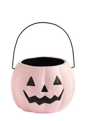 Pink Mini Paper Mache Bucket by Mud Pie