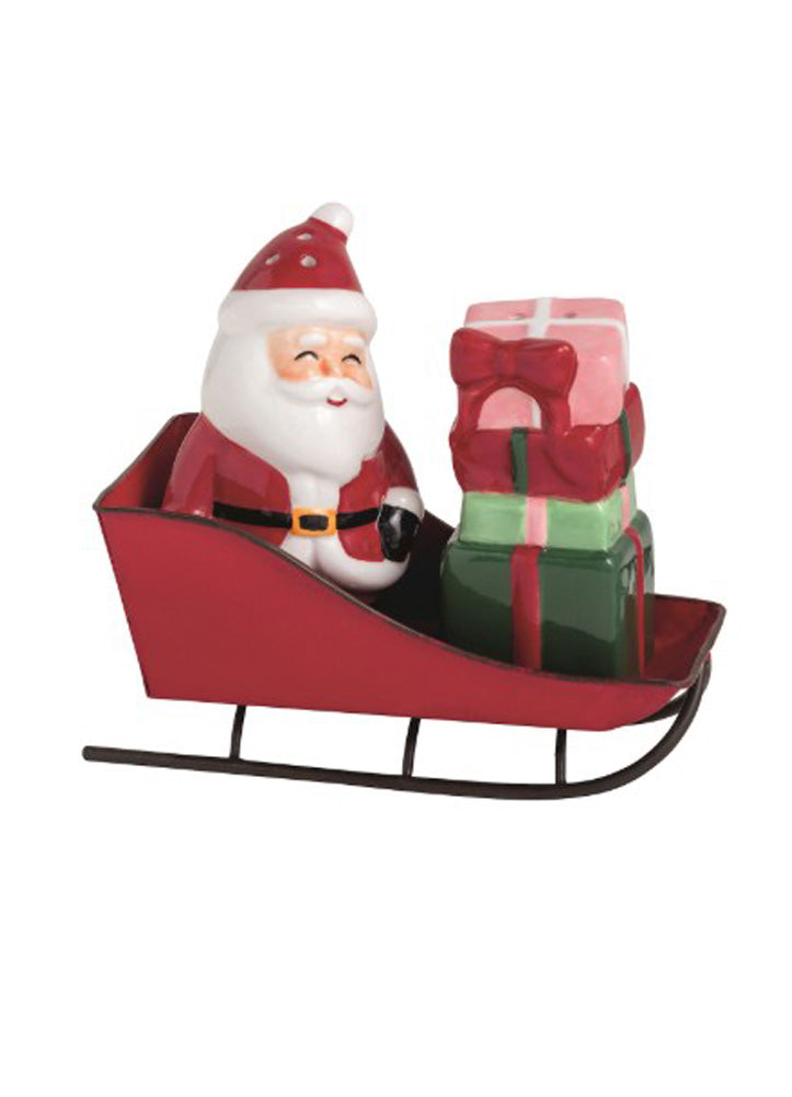 Santa Present Salt & Pepper by Mud Pie