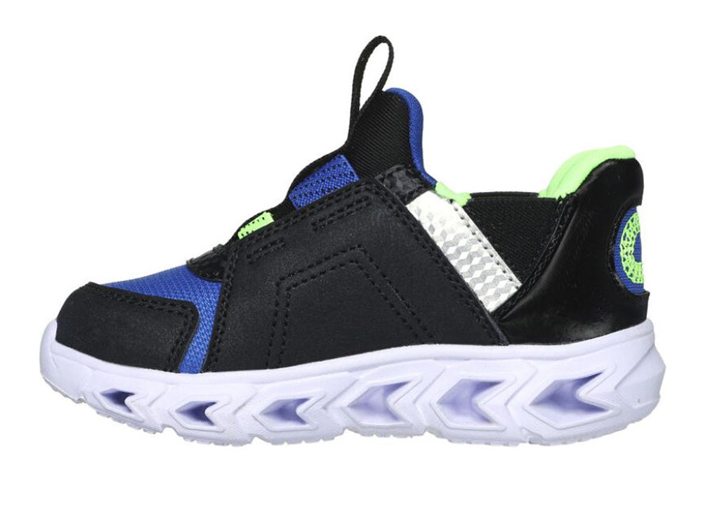 Skechers Hypno Flash 2.0 Shoes Toddler 7T Black Blue Lime