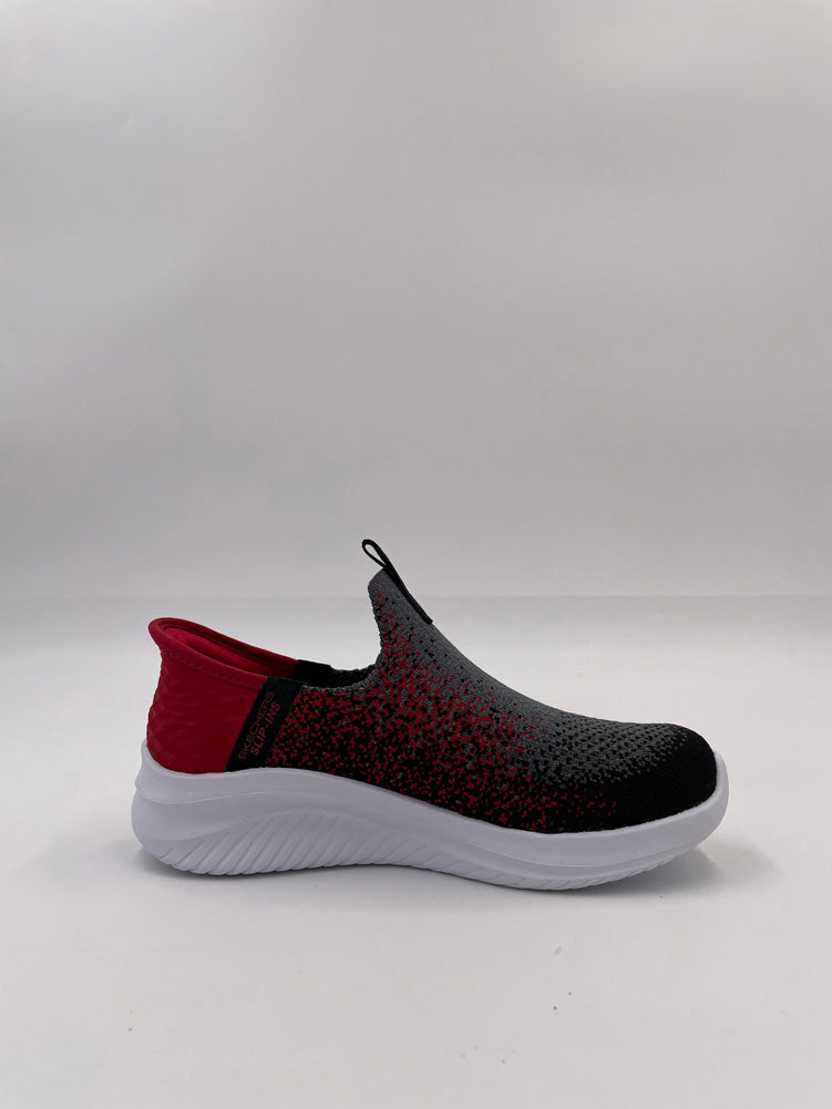 Ultra Flex 3.0-Brisk-Spec in Charcoal/Red by Skechers