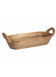 Large Wood Twist Dough Bowl by Mud Pie