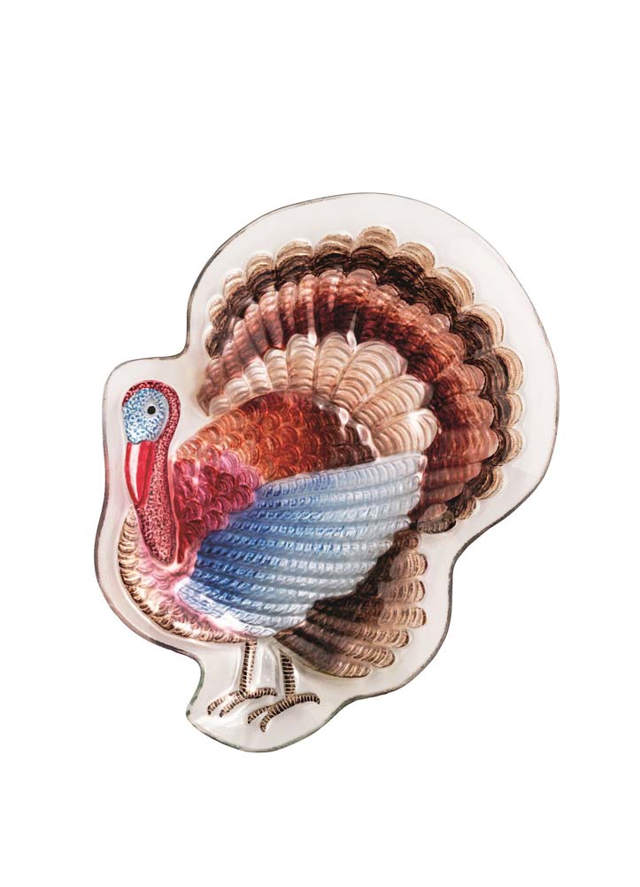 Glass Turkey Platter by Mud Pie