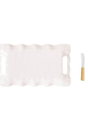 Ruffled Melamine Tray by Mud Pie