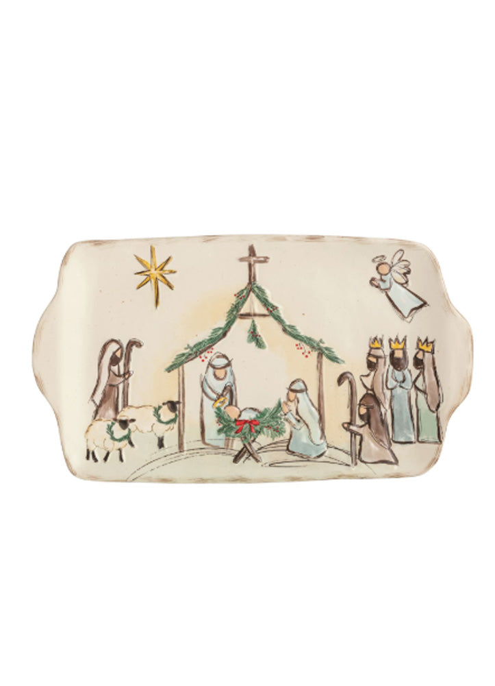 Nativity Platter by Mud Pie
