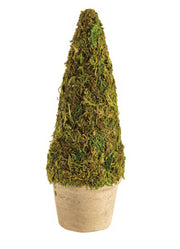 Cone Moss Covered Topiary by Mud Pie