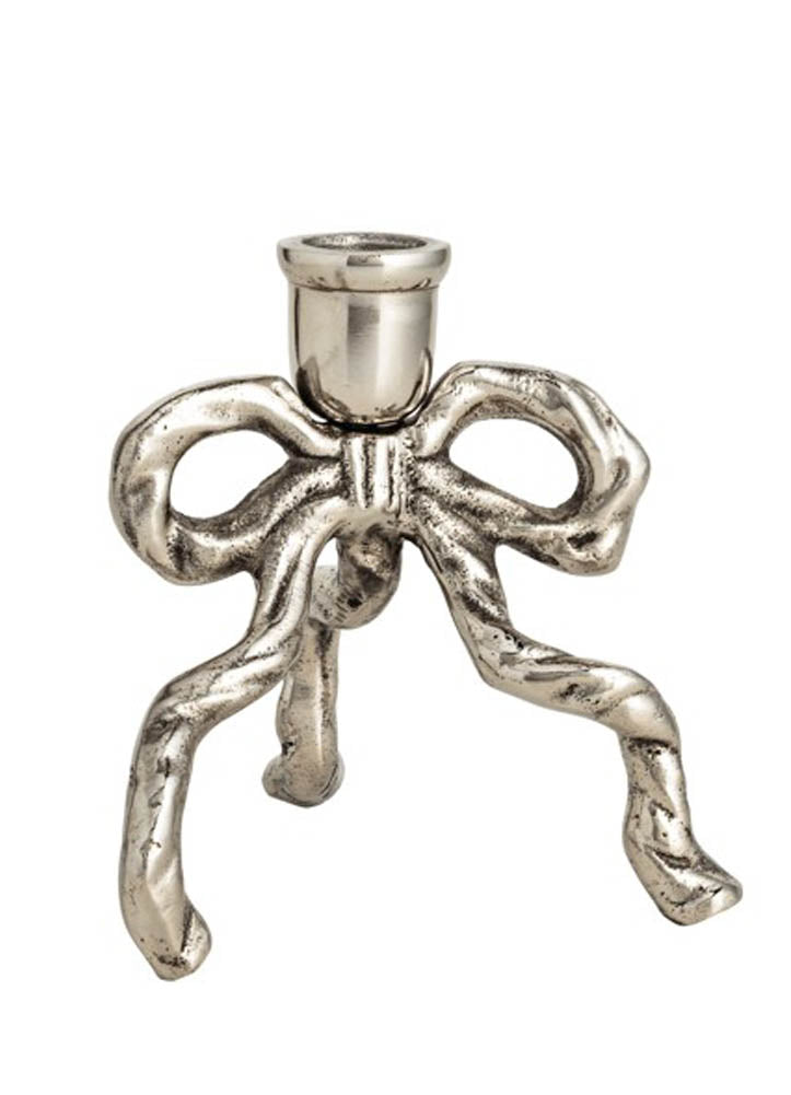 Large Bow Taper Holder by Mud Pie