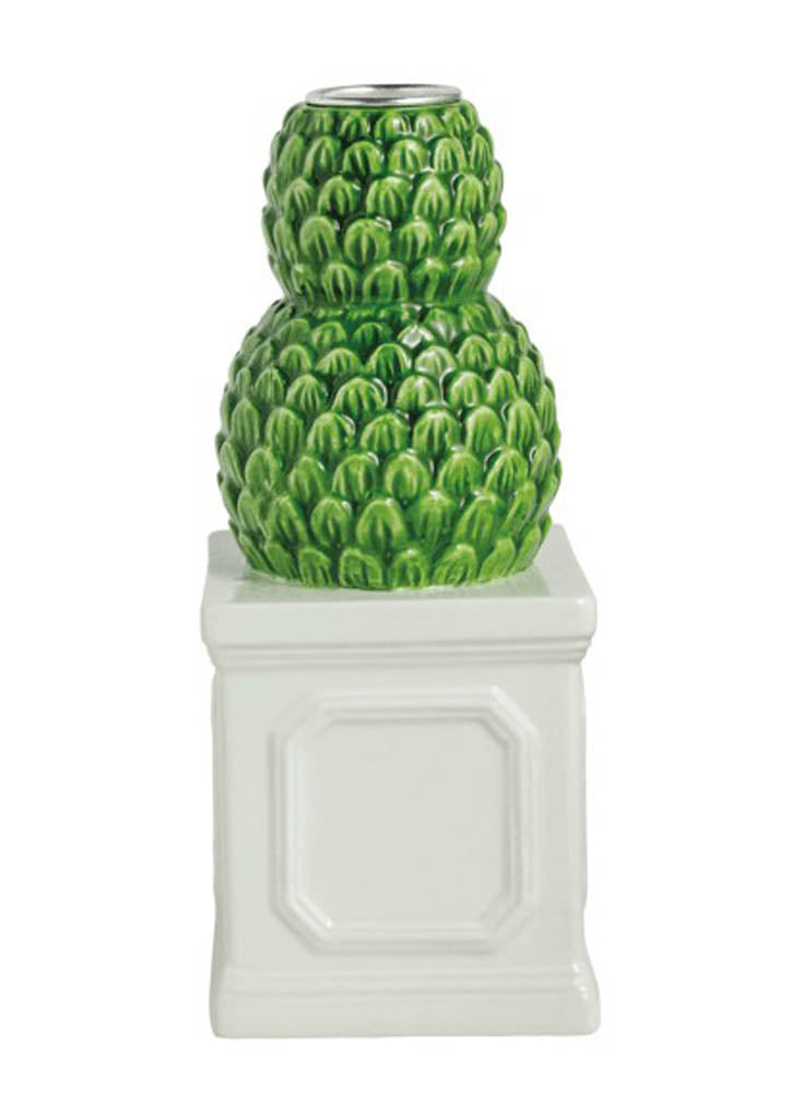 Large Topiary Taper Holder by Mud Pie