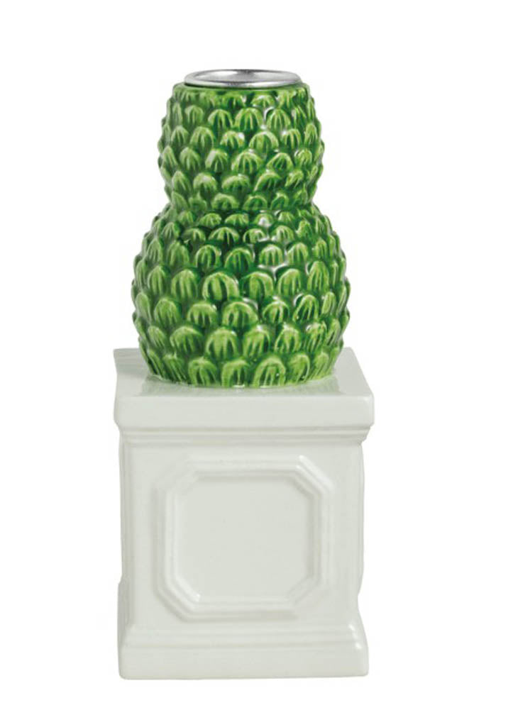 Small Topiary Taper Holder by Mud Pie