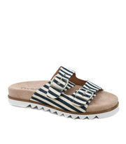 Dash in Navy Natural Stripe by Corkys