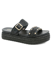 Walk of Shame in Black Raffia by Corkys