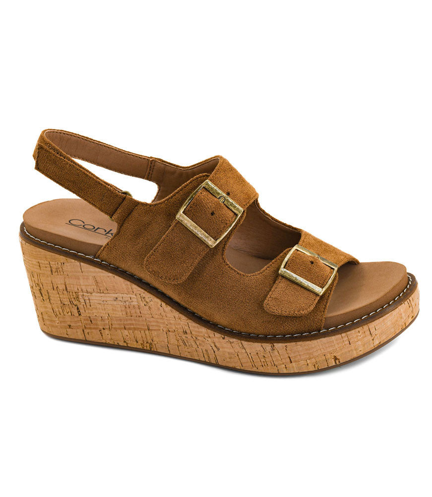 My 2 Cents in Tobacco Faux Suede by Corkys
