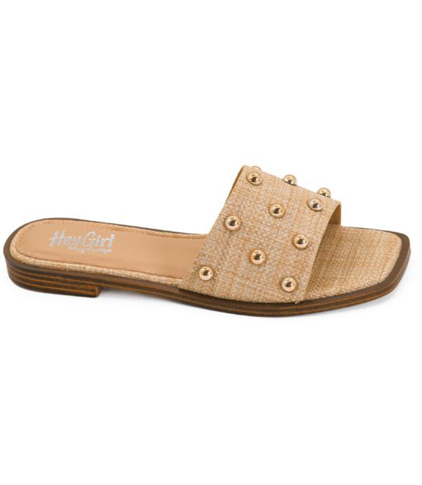 Come Aboard in Raffia with Pearls by Corkys