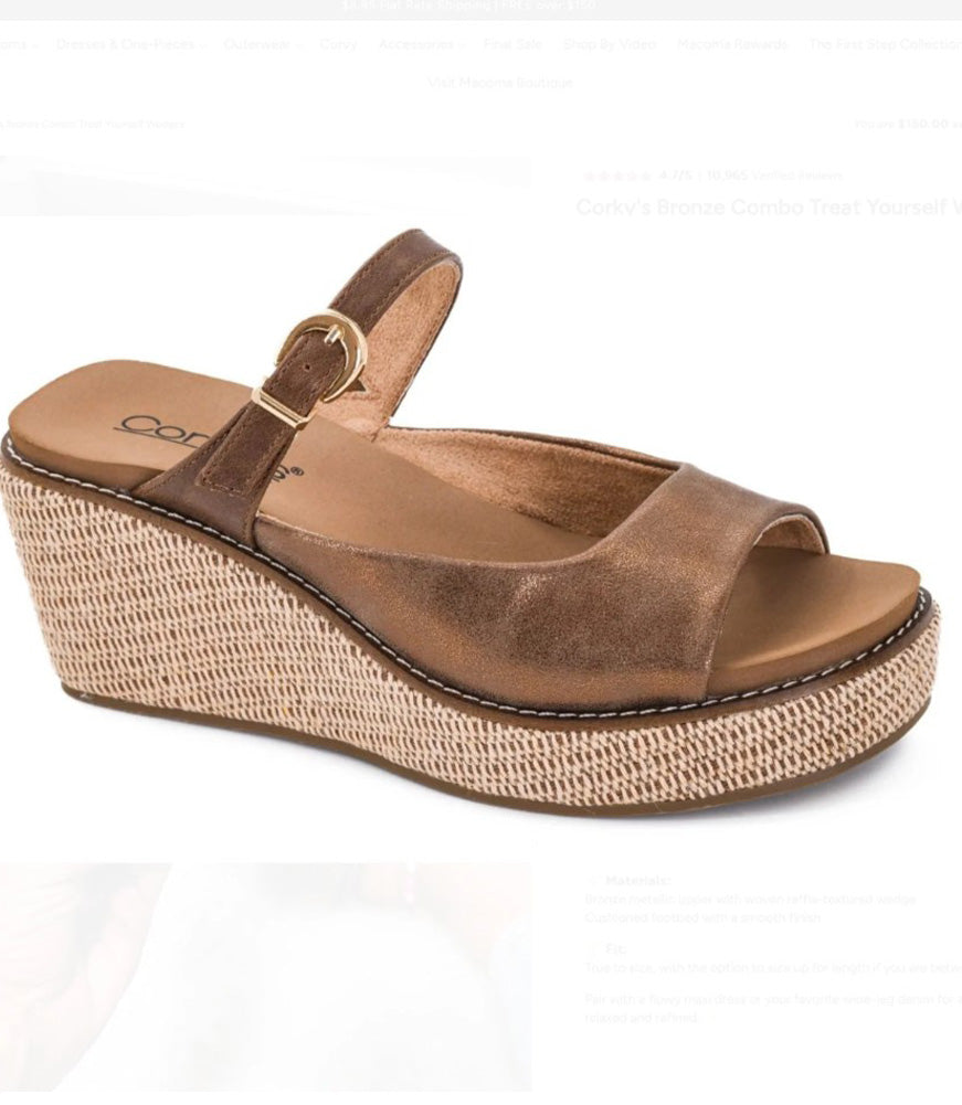 Treat Yourself in Bronze Combo by Corkys