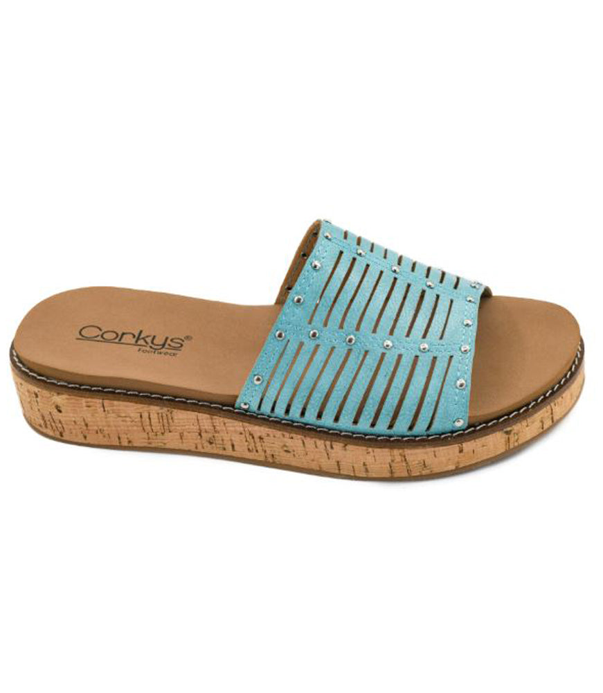 At Ease in Turquoise by Corkys