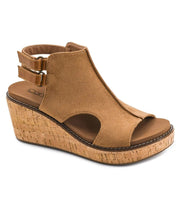 Falling Hard in Tobacco Faux Suede by Corkys