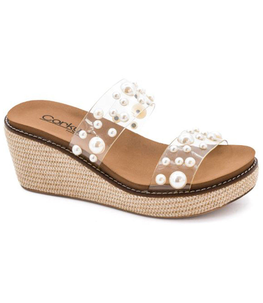 Look Who's Here in Clear with Pearls by Corkys