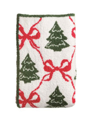 Chenille Christmas Tree Blanket by Mud Pie