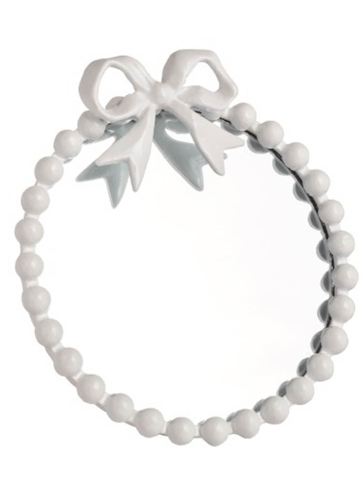 Ball Mini Bow Mirror by Mud Pie
