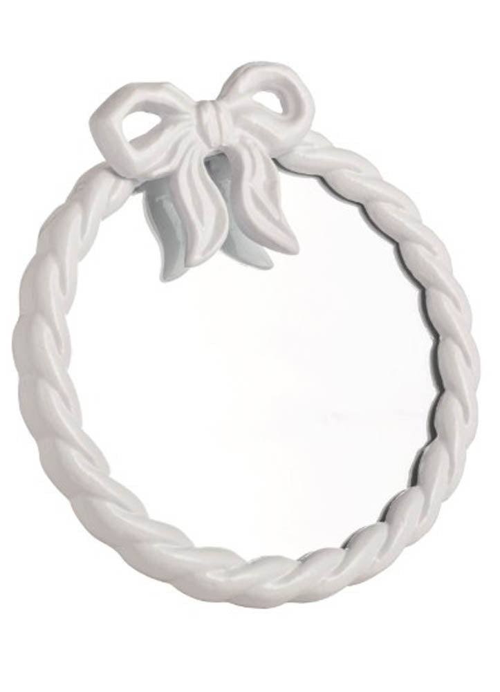 Twist Mini Bow Mirror by Mud Pie
