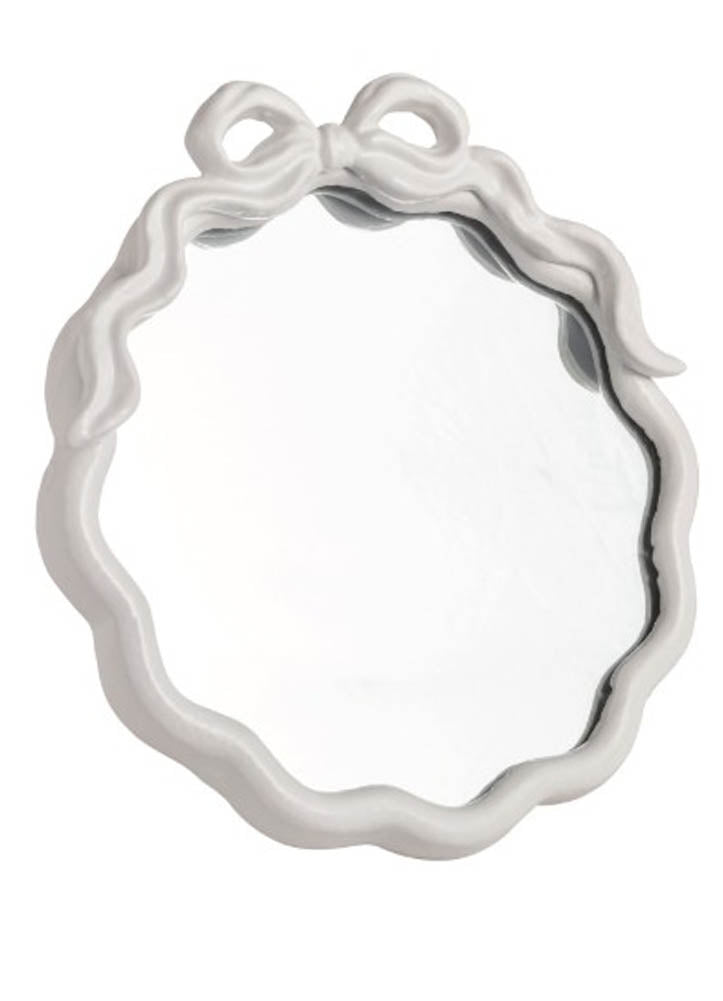 Wave Mini Bow Mirror by Mud Pie