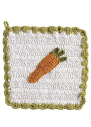 Carrot Crochet Pot Holder by Mud Pie