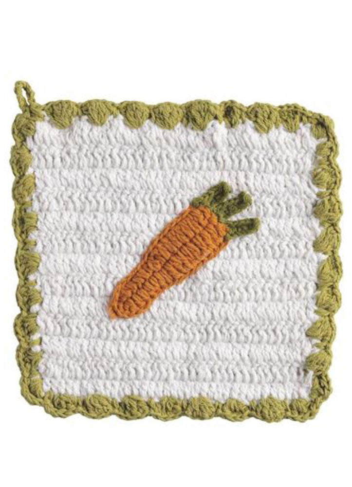 Carrot Crochet Pot Holder by Mud Pie
