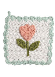 Tulip Crochet Pot Holder by Mud Pie