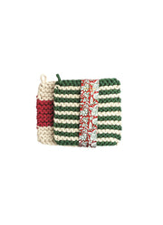 Green Stripe Pot Holder Set by Mud Pie