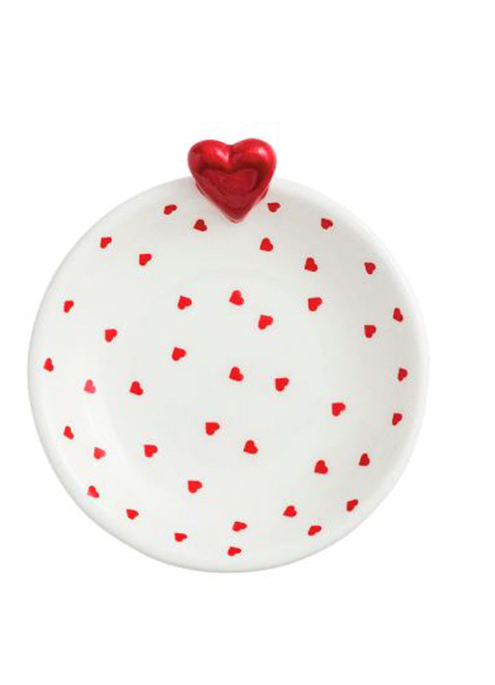Red Heart Tidbit Dish by Mud Pie