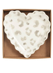 Grey Leopard Tidbit Plate by Mud Pie