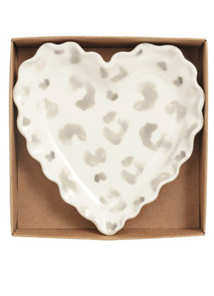 Grey Leopard Tidbit Plate by Mud Pie