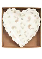 Taupe Leopard Tidbit Plate by Mud Pie