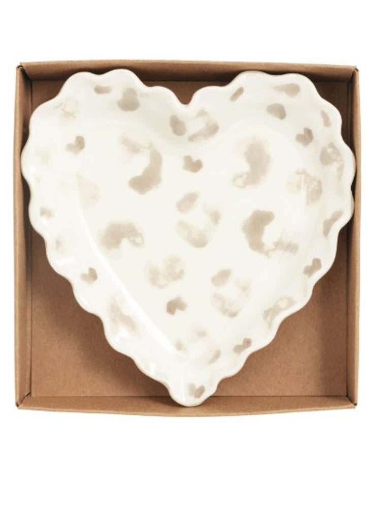 Taupe Leopard Tidbit Plate by Mud Pie