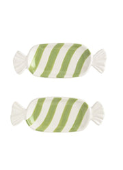 Green Candy Tidbit Plate Set by Mud Pie