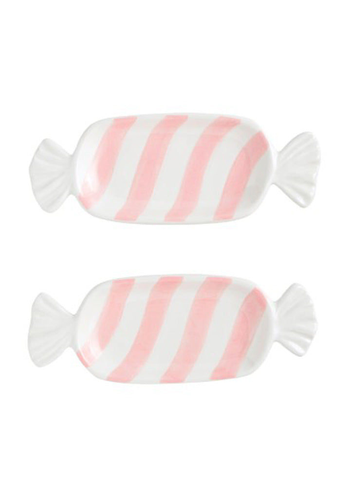 Pink Candy Tidbit Plate Set by Mud Pie