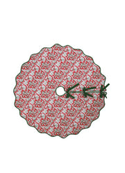 Christmas Block Print Tree Skirt by Mud Pie
