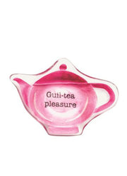 Pink Teapot Spoon Rest by Mud Pie
