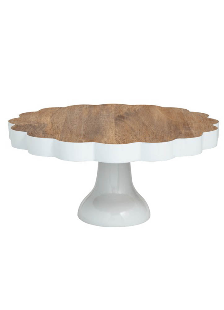 Scalloped Pedestal Server by Mud Pie