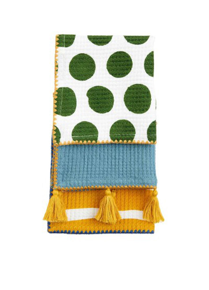 Dot Indigo Dish Cloth Set by Mud Pie