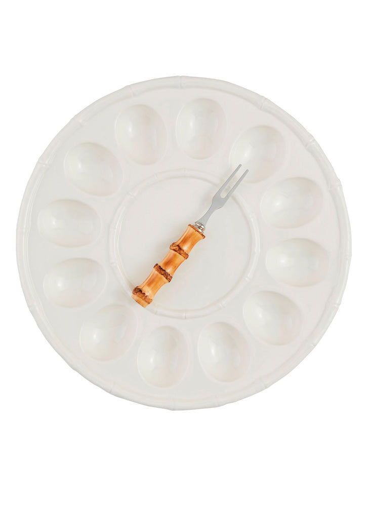 Bamboo Deviled Egg Tray by Mud Pie