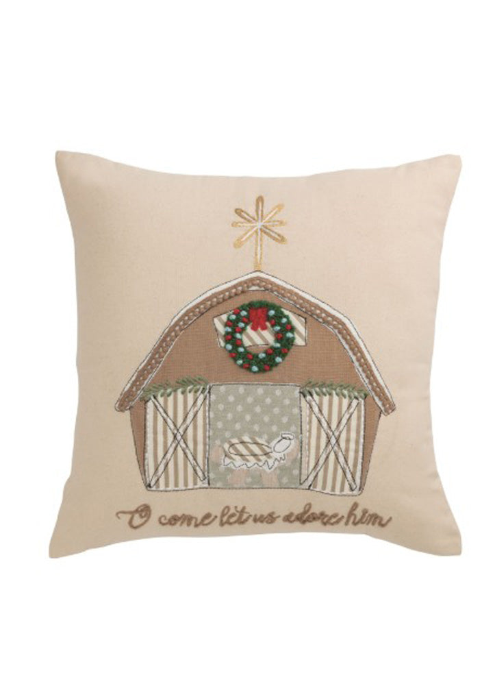Nativity Applique Pillow by Mud Pie