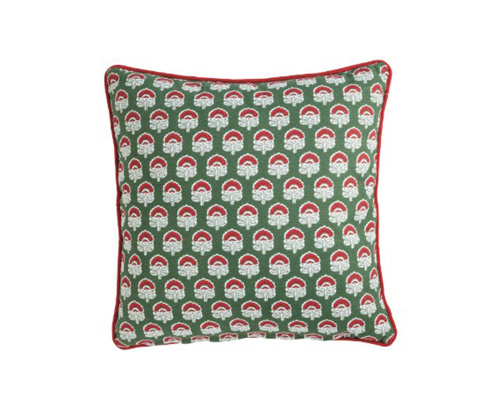 Square Block Quilted Pillow by Mud Pie