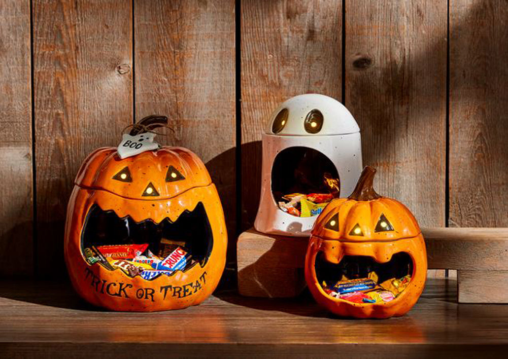 Pumpkin Open Candy Container by Mud Pie